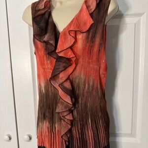 Elegant Ruffled Ombre Top